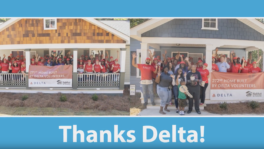 Delta Completes Its 271st and 272nd Habitat Home