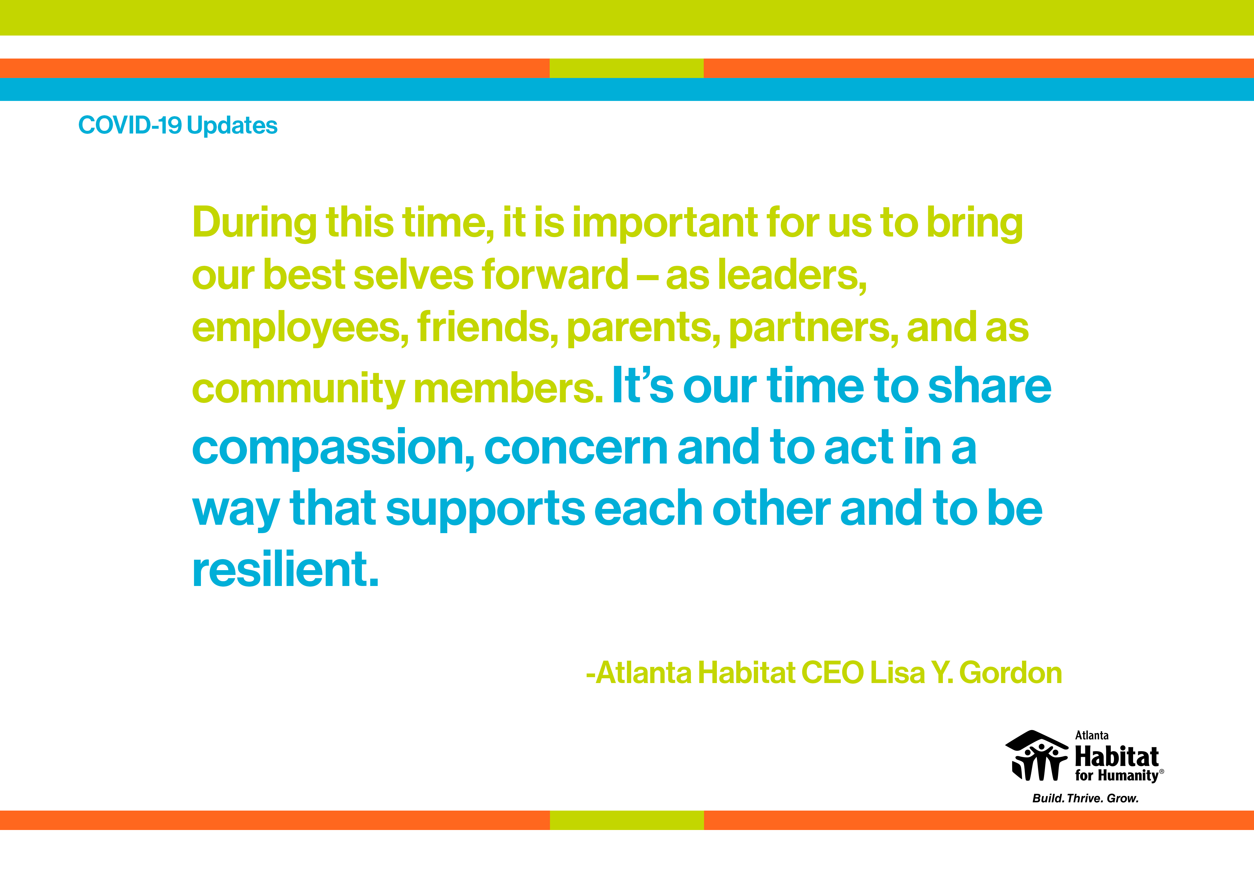 Read more about the article CEO Corner: Atlanta Habitat’s Evolving Response to COVID-19