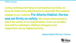 CEO Corner: How Atlanta Habitat Is Moving Forward Amid COVID-19