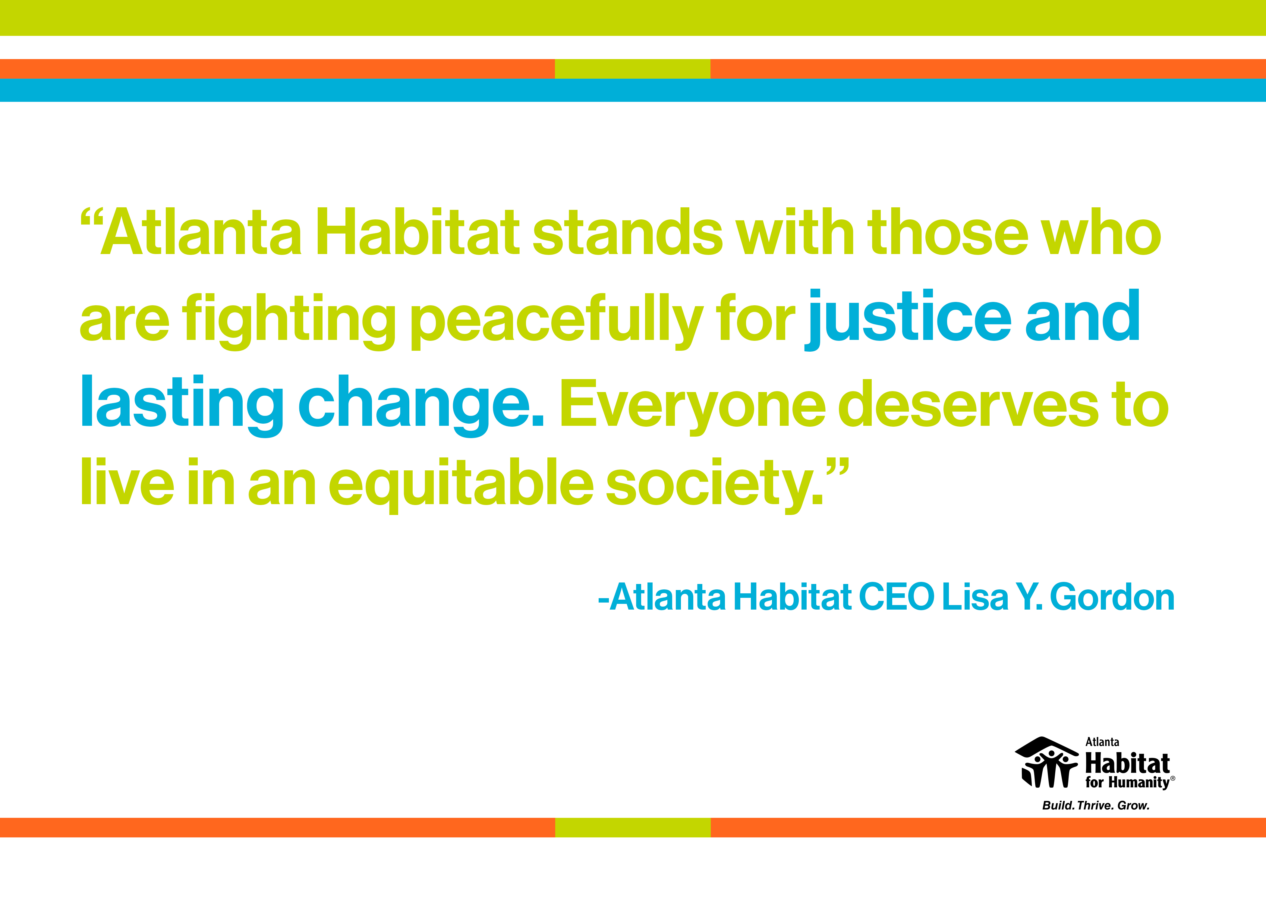 You are currently viewing A Statement from Atlanta Habitat CEO Lisa Y. Gordon